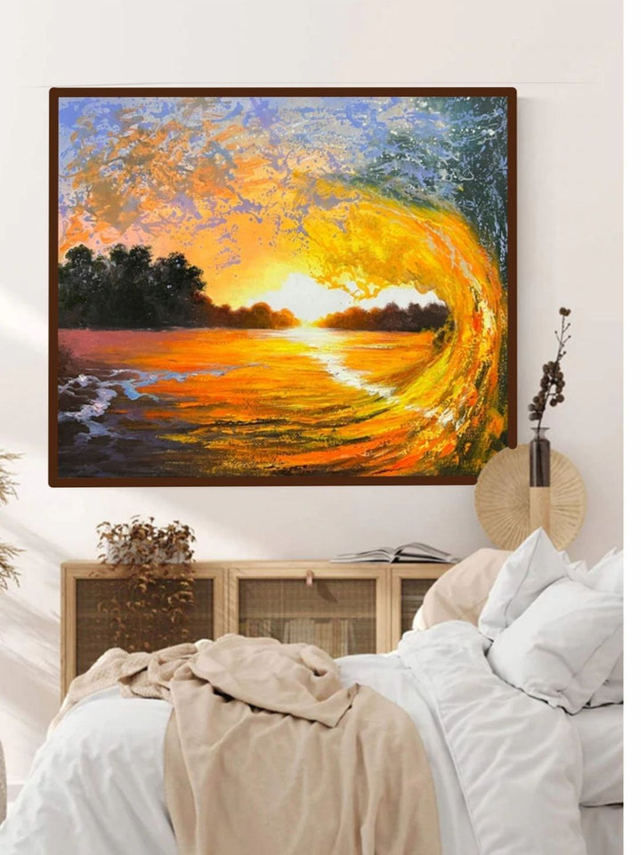 Crimson Tide Dusk?s Reflection - Hyperrealism wall art