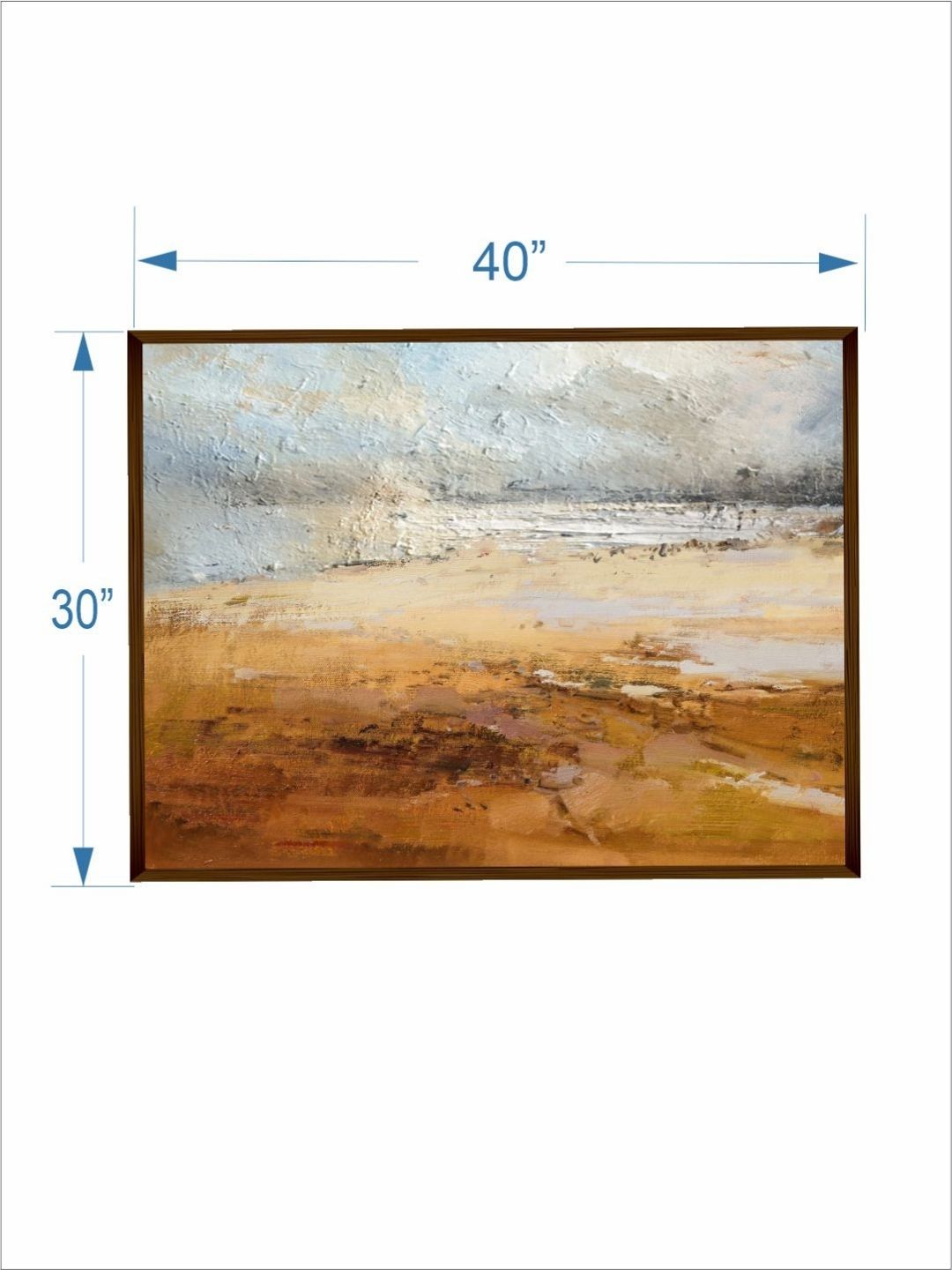 Nature?s Palette Dunes and Clouds - Abstract beach painting