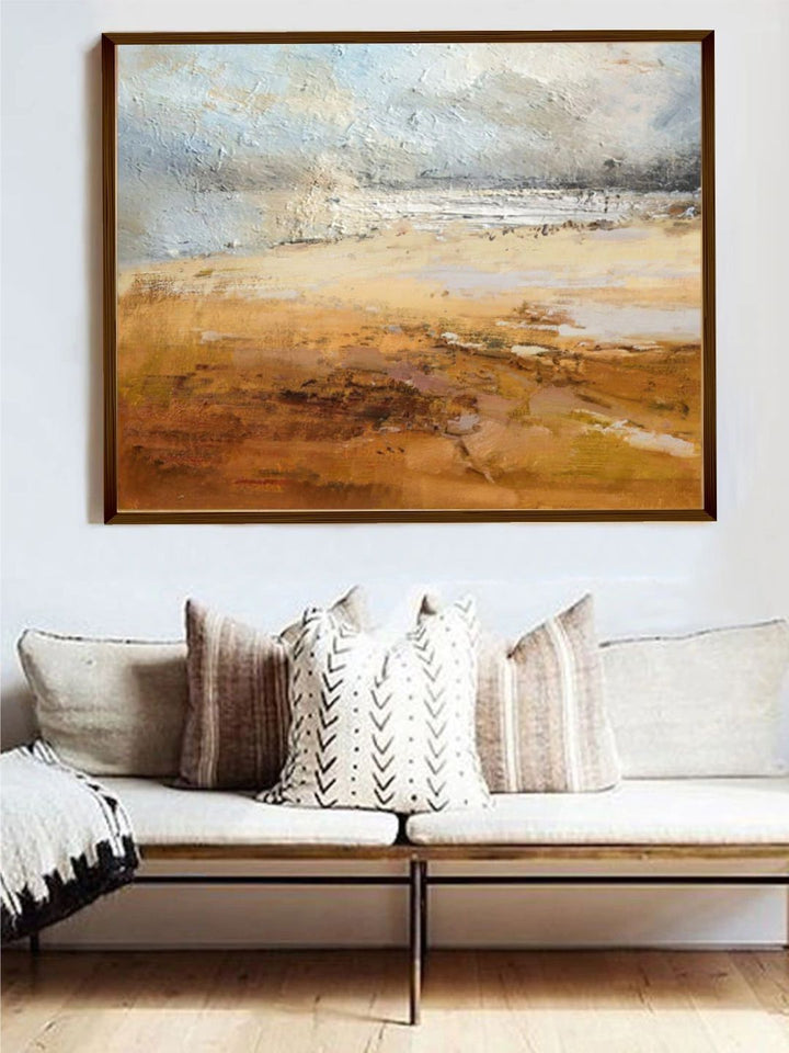 Nature?s Palette Dunes and Clouds - Abstract beach painting