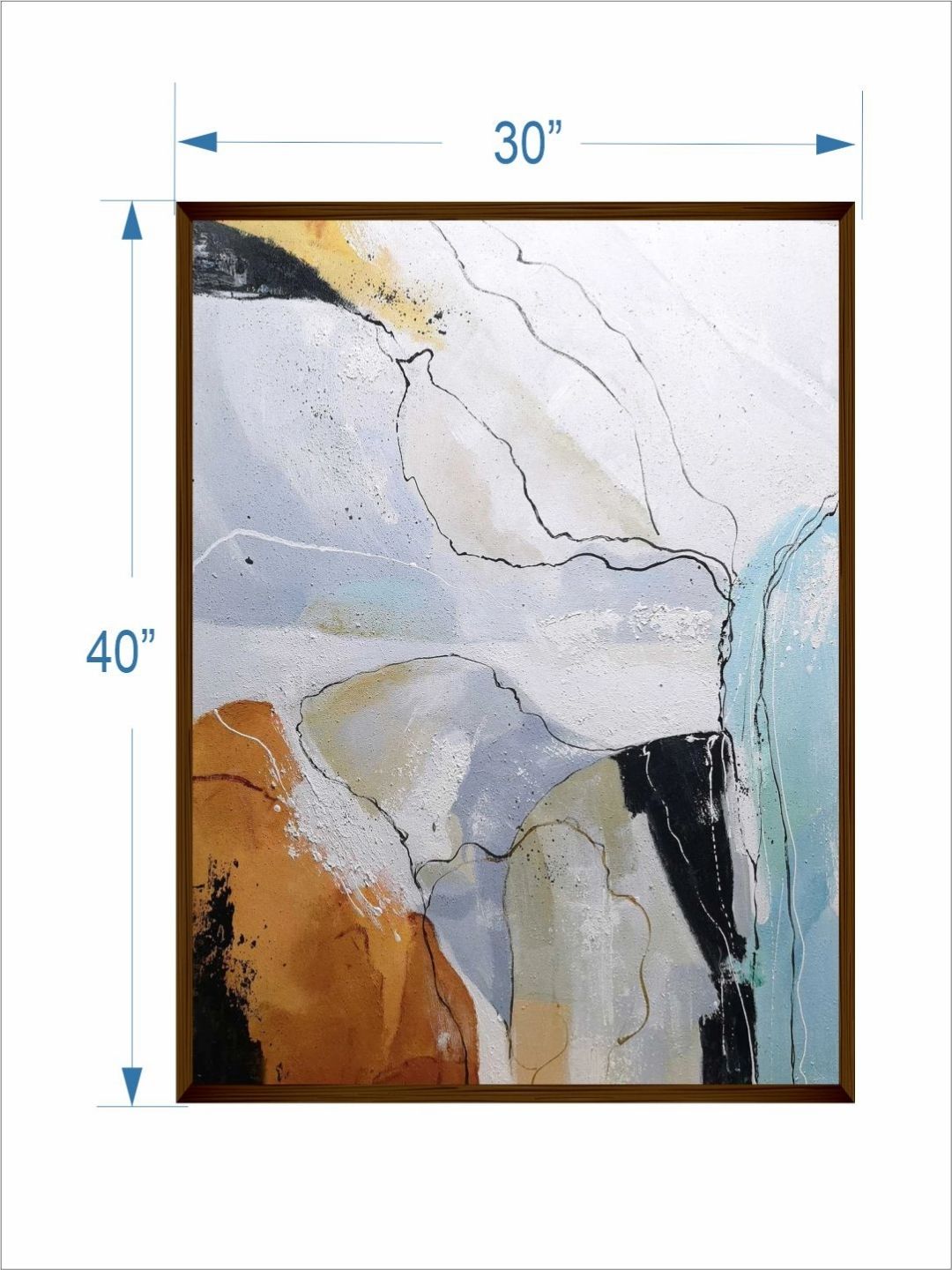 Whispering Winds Colorful Silence - Creative wall decor