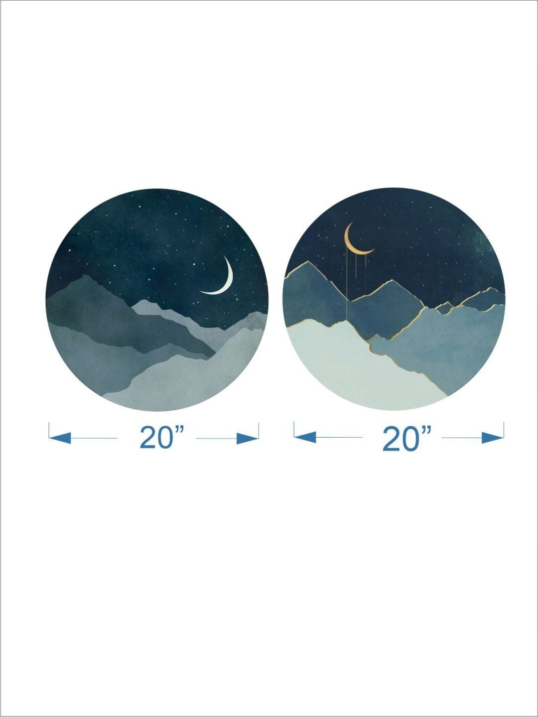 Starry Night?s Twin Alpine Dreams - Decorative wall art