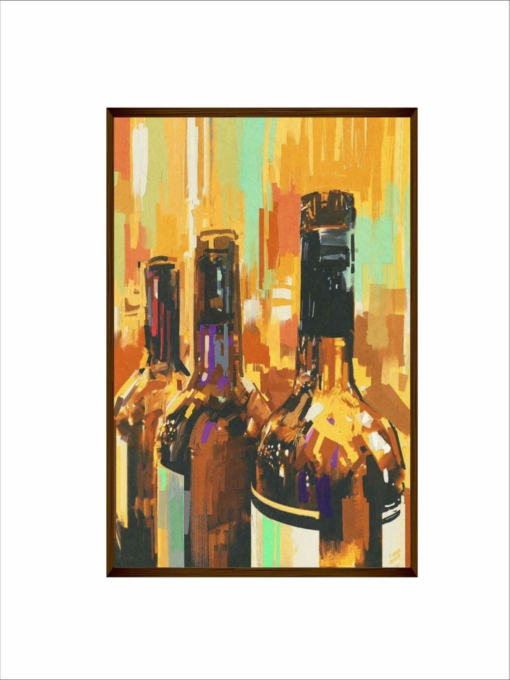 Reflections of a Toast - Colorful canvas Wall Art