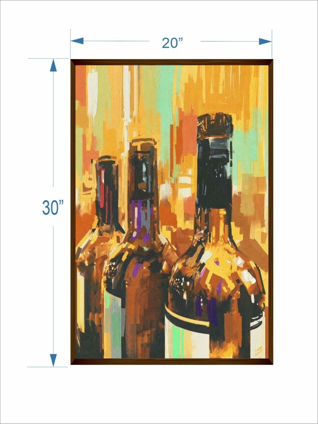 Reflections of a Toast - Colorful canvas Wall Art