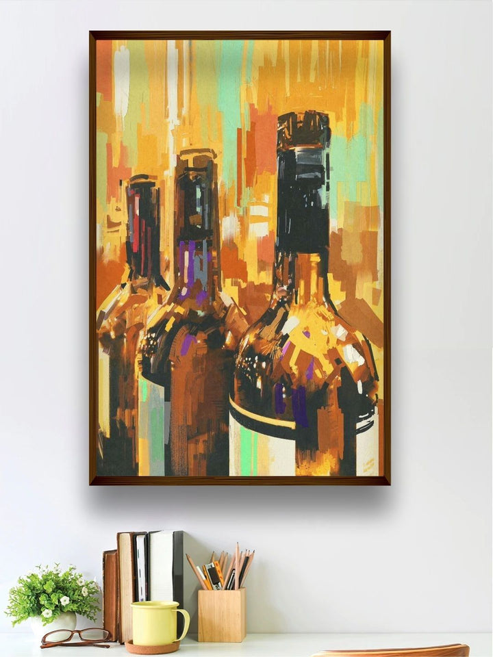 Reflections of a Toast - Colorful canvas Wall Art