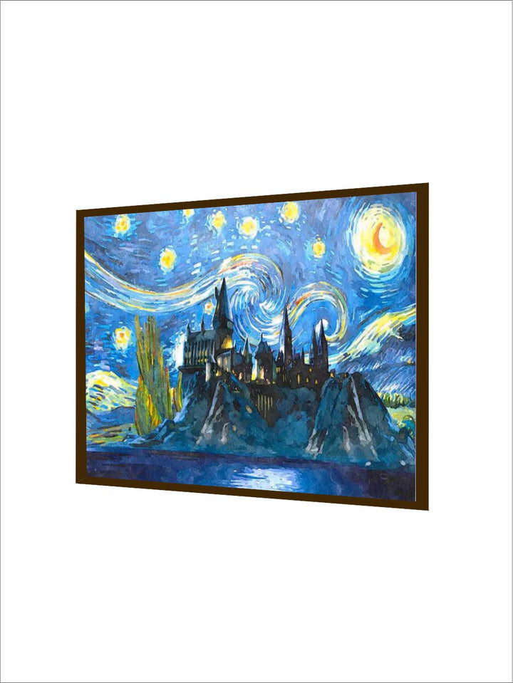 Twilight Aura Over Mountain Keep - Hogwarts wall decor
