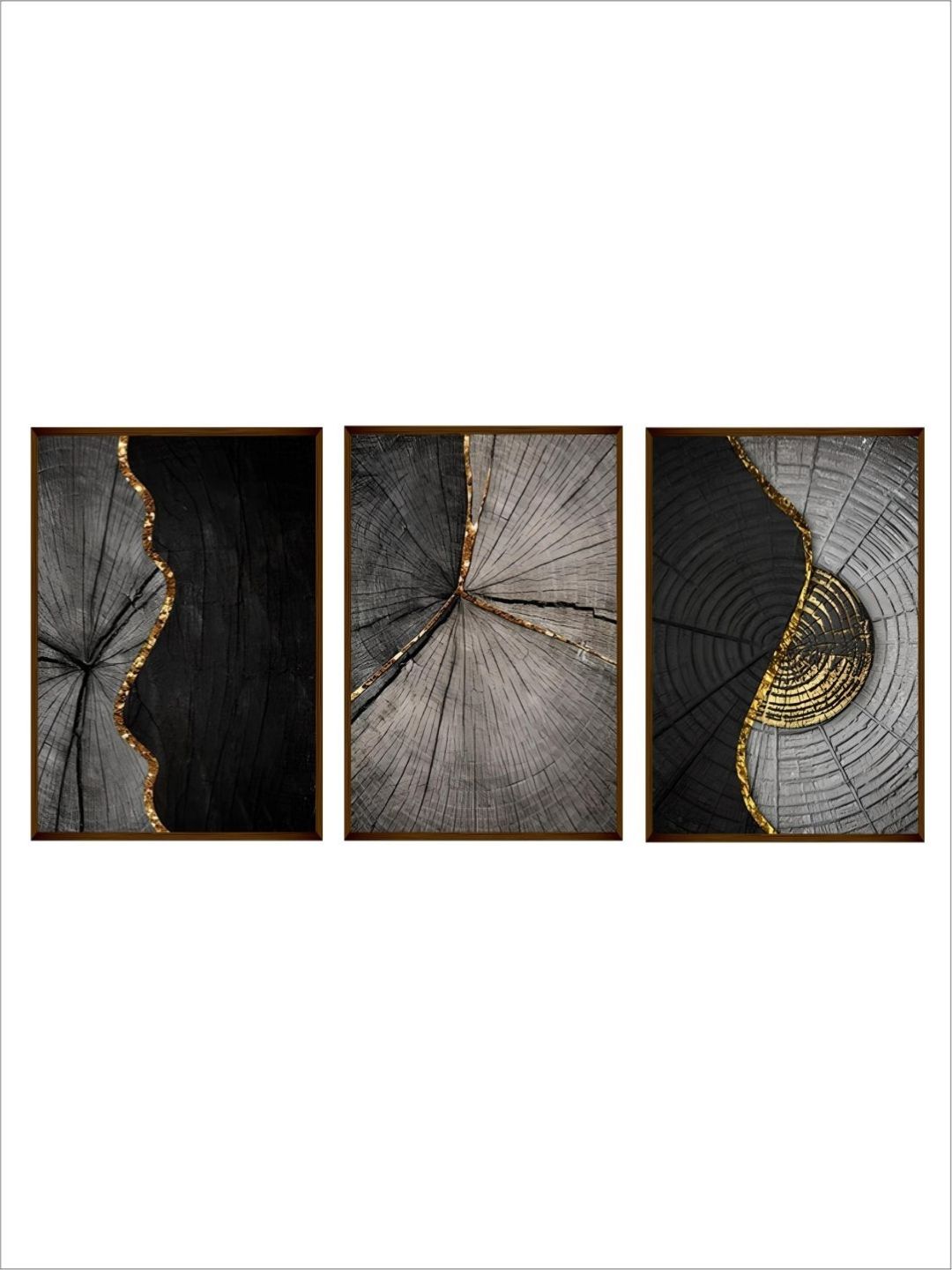 Sylvan Secrets in Gold - Modern minimalist art