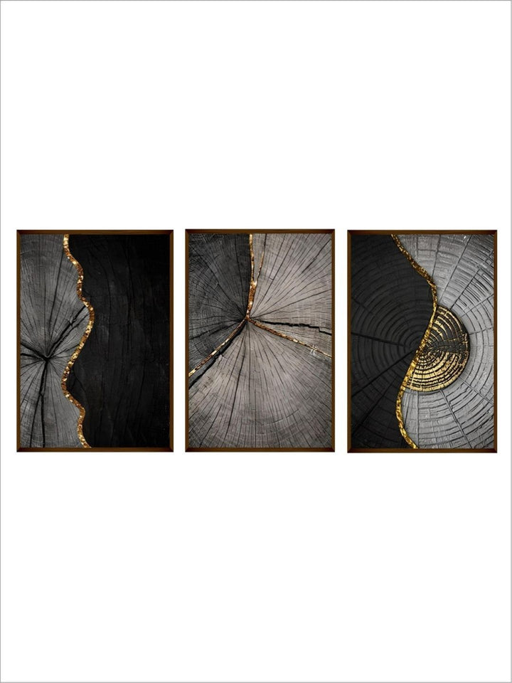 Sylvan Secrets in Gold - Modern minimalist art
