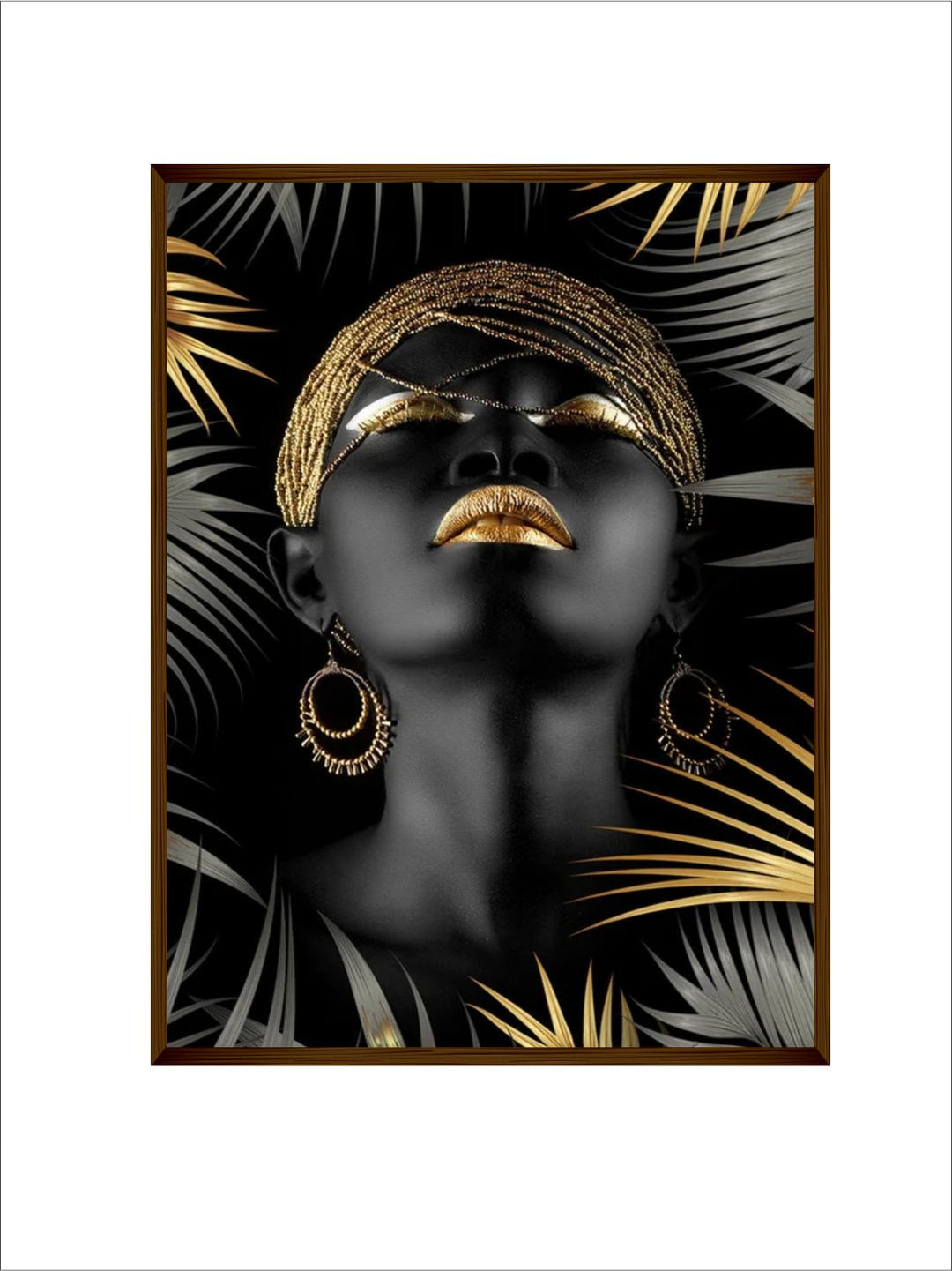 Silhouette in Gilded Harmony