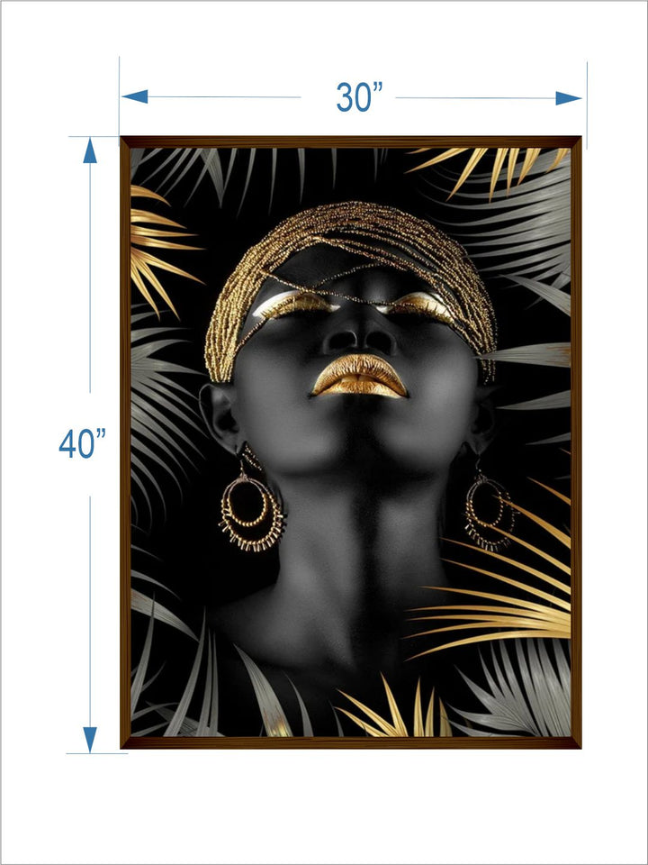 Silhouette in Gilded Harmony