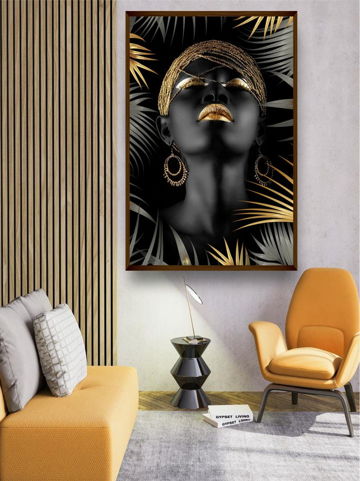 Silhouette in Gilded Harmony