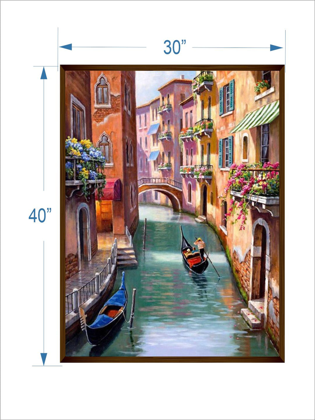 Gondola Amidst Floral Balconies
