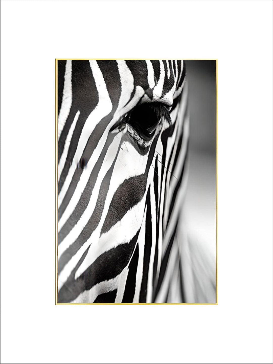 Stunning Zebra Wall Art Black And White Fine Art Canvas Giclee Print Nordic Style Pictures For Living Room Dining Room Modern Interior Decor