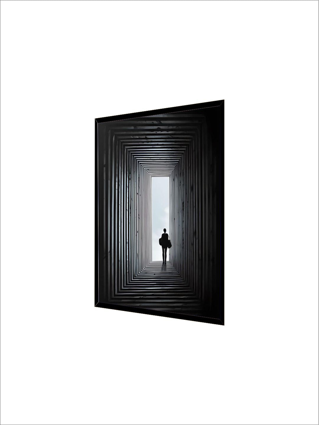 The Light At The End Of The Tunnel Wall Art Fine Art Canvas Print Modern Abstract Black And White Posters Nordic Style Home Interior Decoration