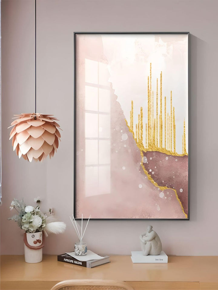 Subtle Pink Abstract Wall Art Fine Art Canvas Prints Nordic Art Paintings For Bedroom Living Room Modern Scandinavian Interior Wall Art Decor