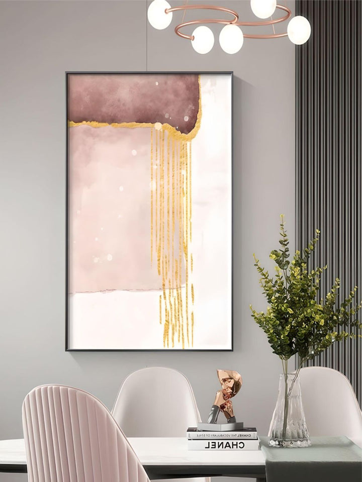 Subtle Pink Abstract Wall Art Fine Art Canvas Prints Nordic Art Paintings For Bedroom Living Room Modern Scandinavian Interior Wall Art Decor