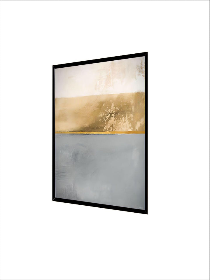 Abstract Elements Nordic Wall Art Fine Art Canvas Prints Gray White Golden Pictures For Luxury Living Room Bedroom Home Office Art Decor