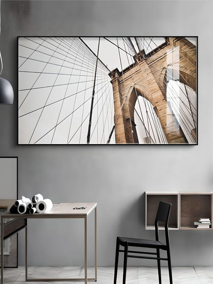 Modern Abstract Architectural Wall Art Fine Art Canvas Prints Minimalist Design Pictures For Loft Living Room Apartment Decor Home & Office Interiors