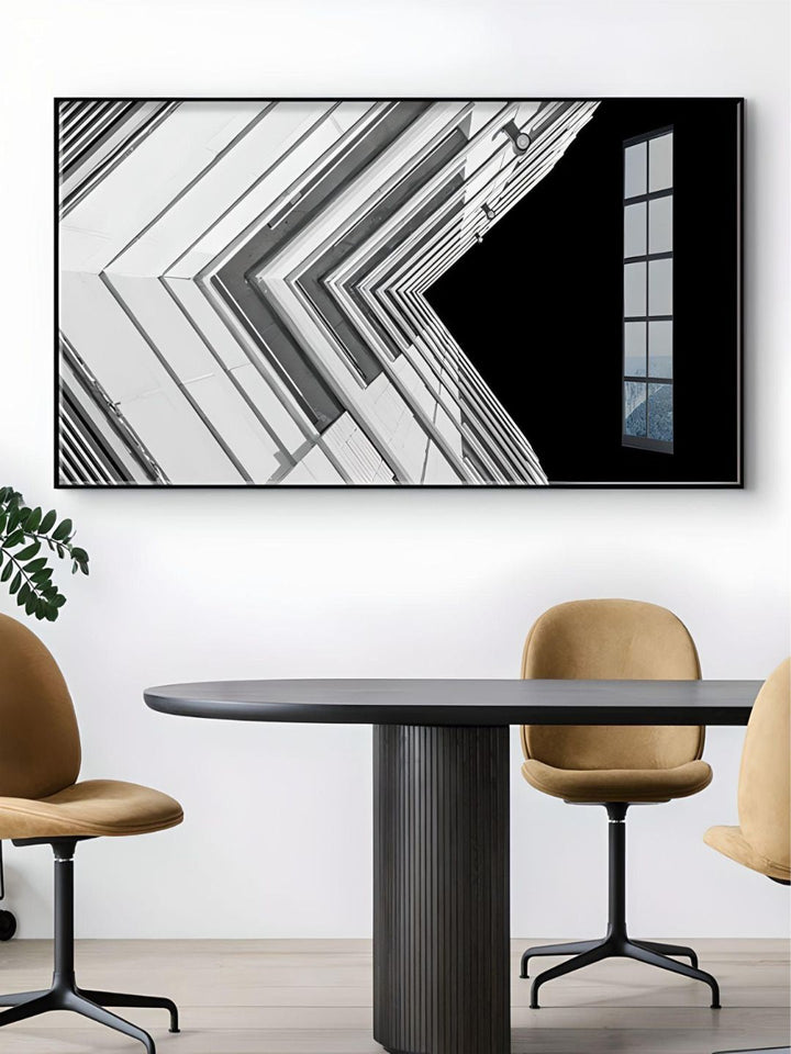 Modern Abstract Architectural Wall Art Fine Art Canvas Prints Minimalist Design Pictures For Loft Living Room Apartment Decor Home & Office Interiors