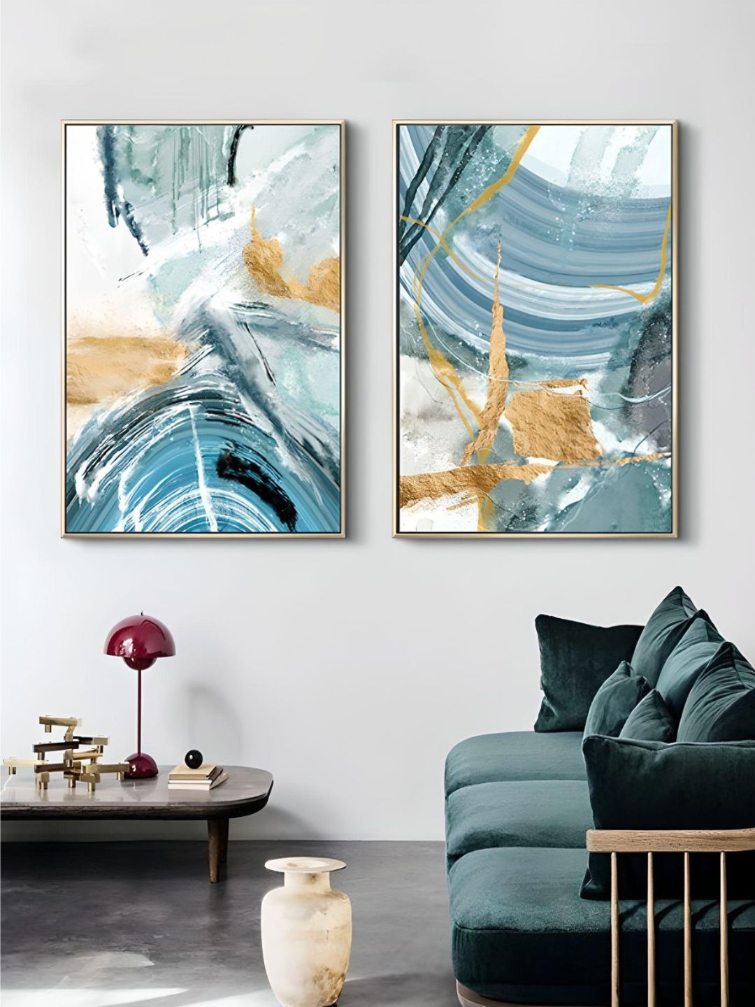 Nordic Abstract Sky Blue Summer Sea Wall Art Fine Art Canvas Prints Contemporary Pictures For Living Room Bedroom Modern Home Office Interior Decor
