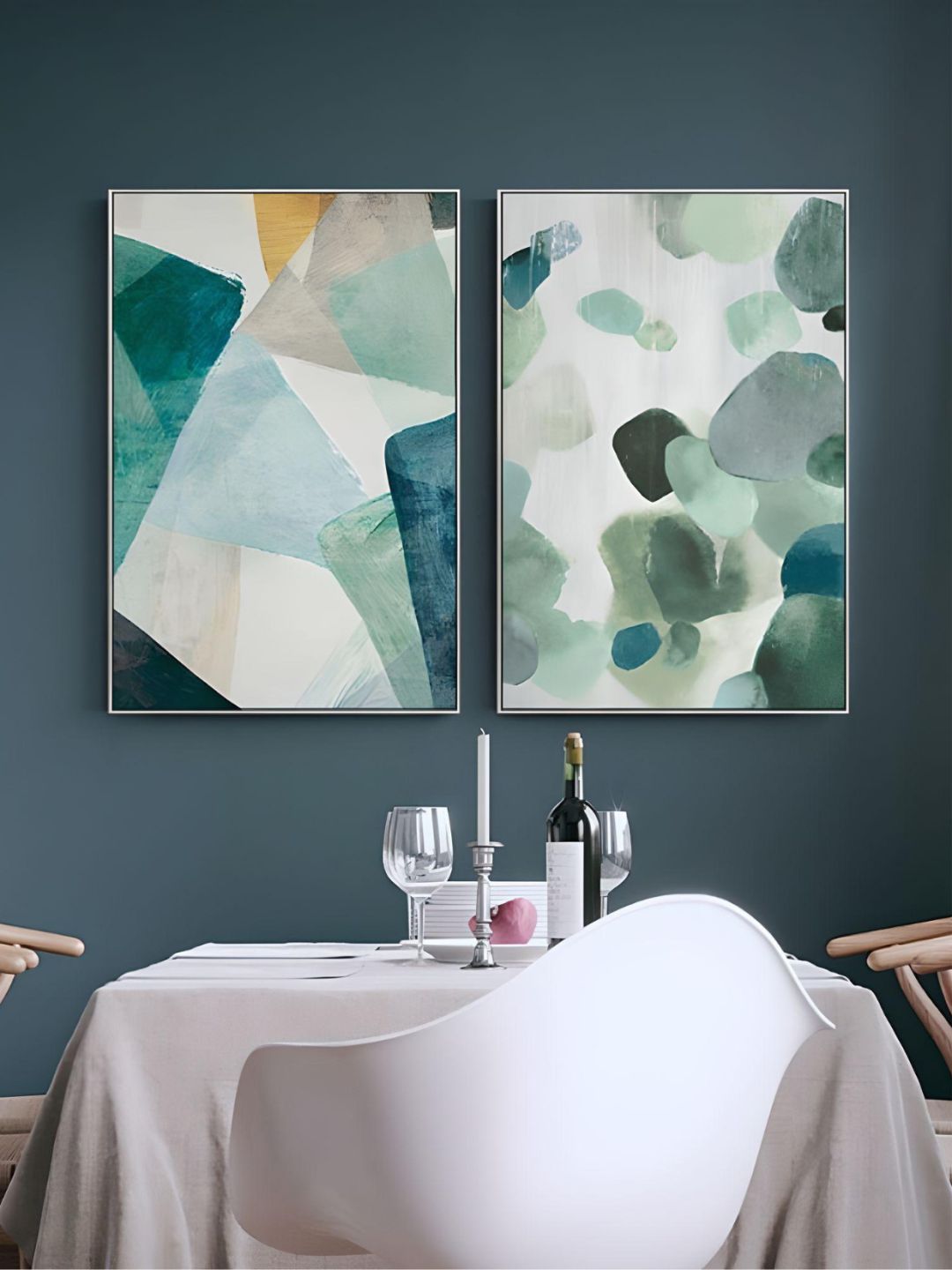 Textural Shades Of Green Abstract Wall Art Fine Art Canvas Prints Nordic Style Modern Pictures For Living Room Bedroom And Contemporary Office Interiors