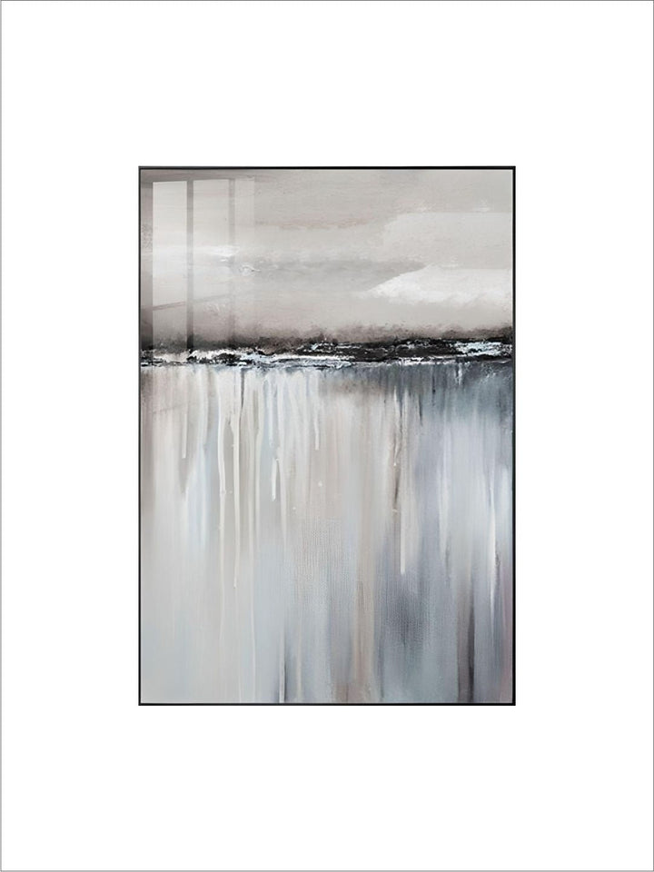Minimalist Abstract Landscape Wall Art Shades Of Gray Reflection Fine Art Canvas Prints Nordic Style Pictures For Modern Home Interior Decoration