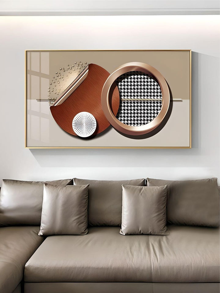 Abstract Sun Moon Geometry Wall Art Fine Art Canvas Prints Modern Pictures For Luxury Living Room Dining Room Bedroom Contemporary Nordic Art Decor