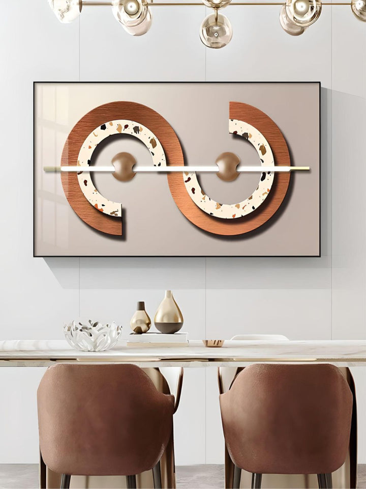 Abstract Sun Moon Geometry Wall Art Fine Art Canvas Prints Modern Pictures For Luxury Living Room Dining Room Bedroom Contemporary Nordic Art Decor