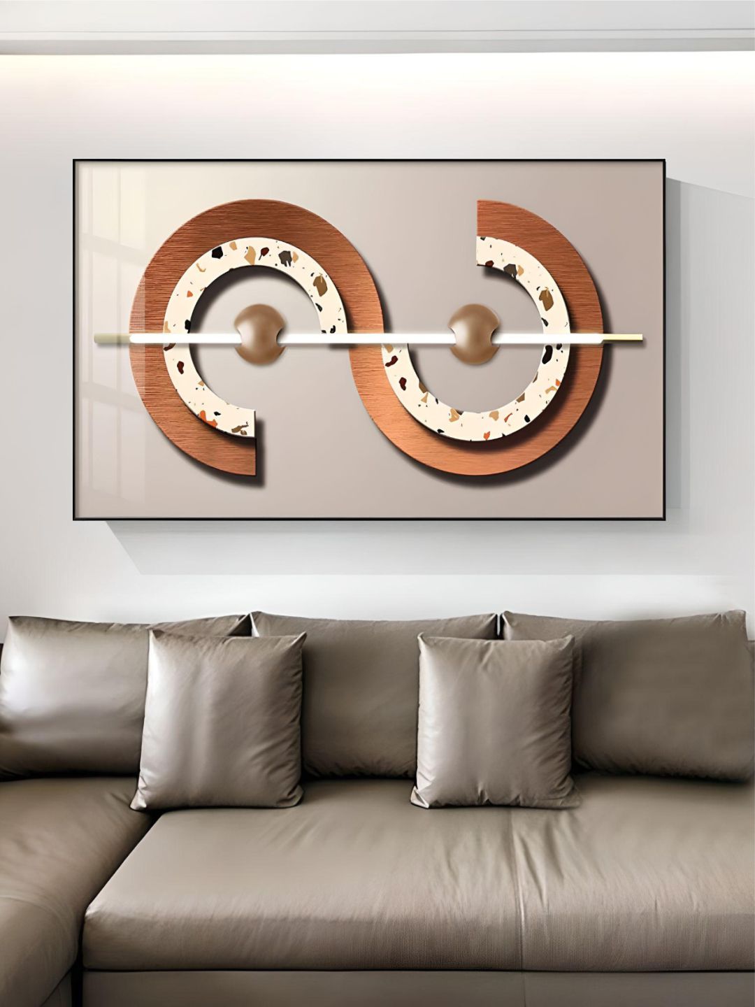 Abstract Sun Moon Geometry Wall Art Fine Art Canvas Prints Modern Pictures For Luxury Living Room Dining Room Bedroom Contemporary Nordic Art Decor