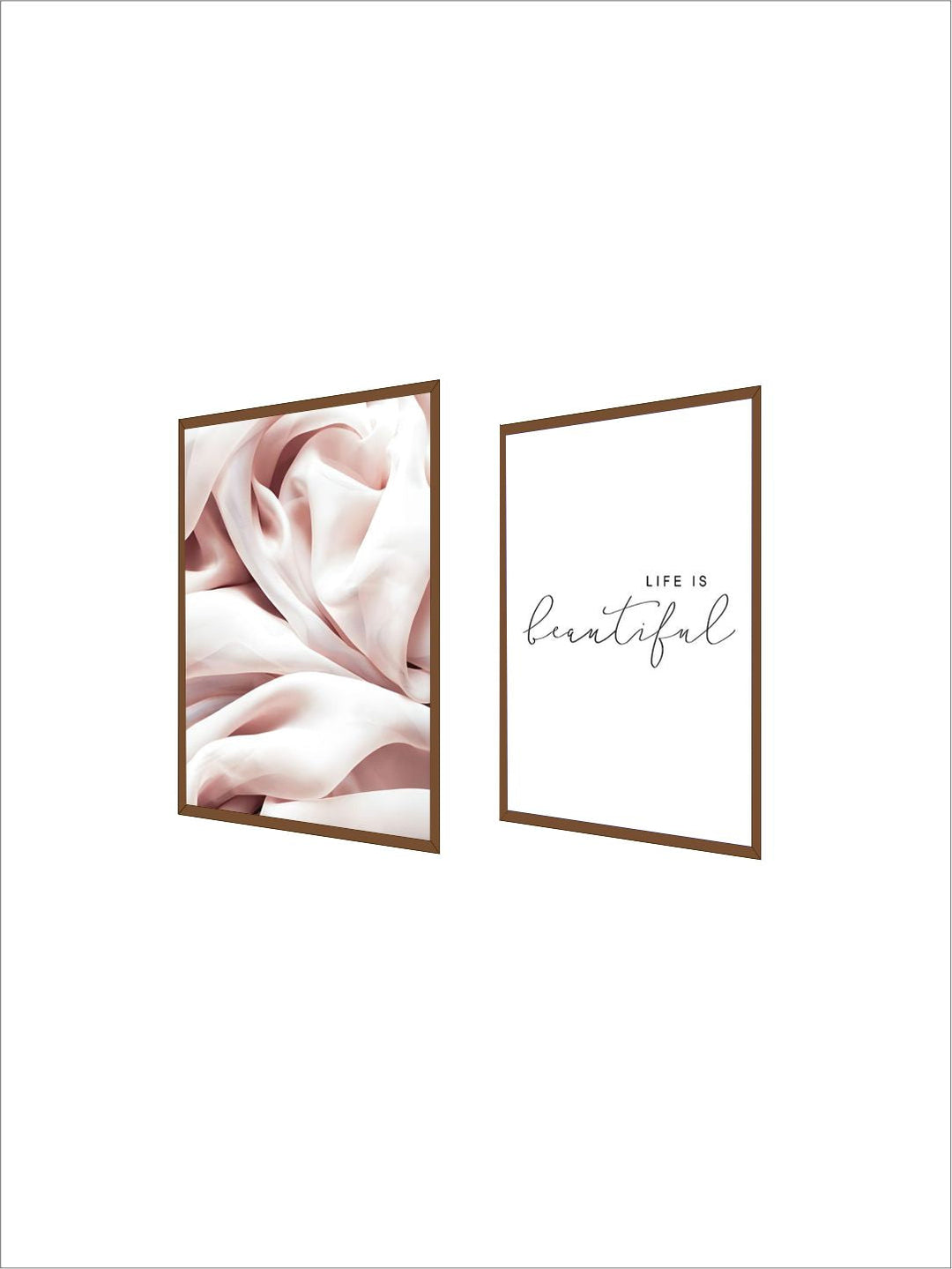 Life Is Beautiful Pink Abstract Wall Art Nordic Minimalist Quotation Fine Art Canvas Prints Modern Pictures For Living Room Bedroom Decor