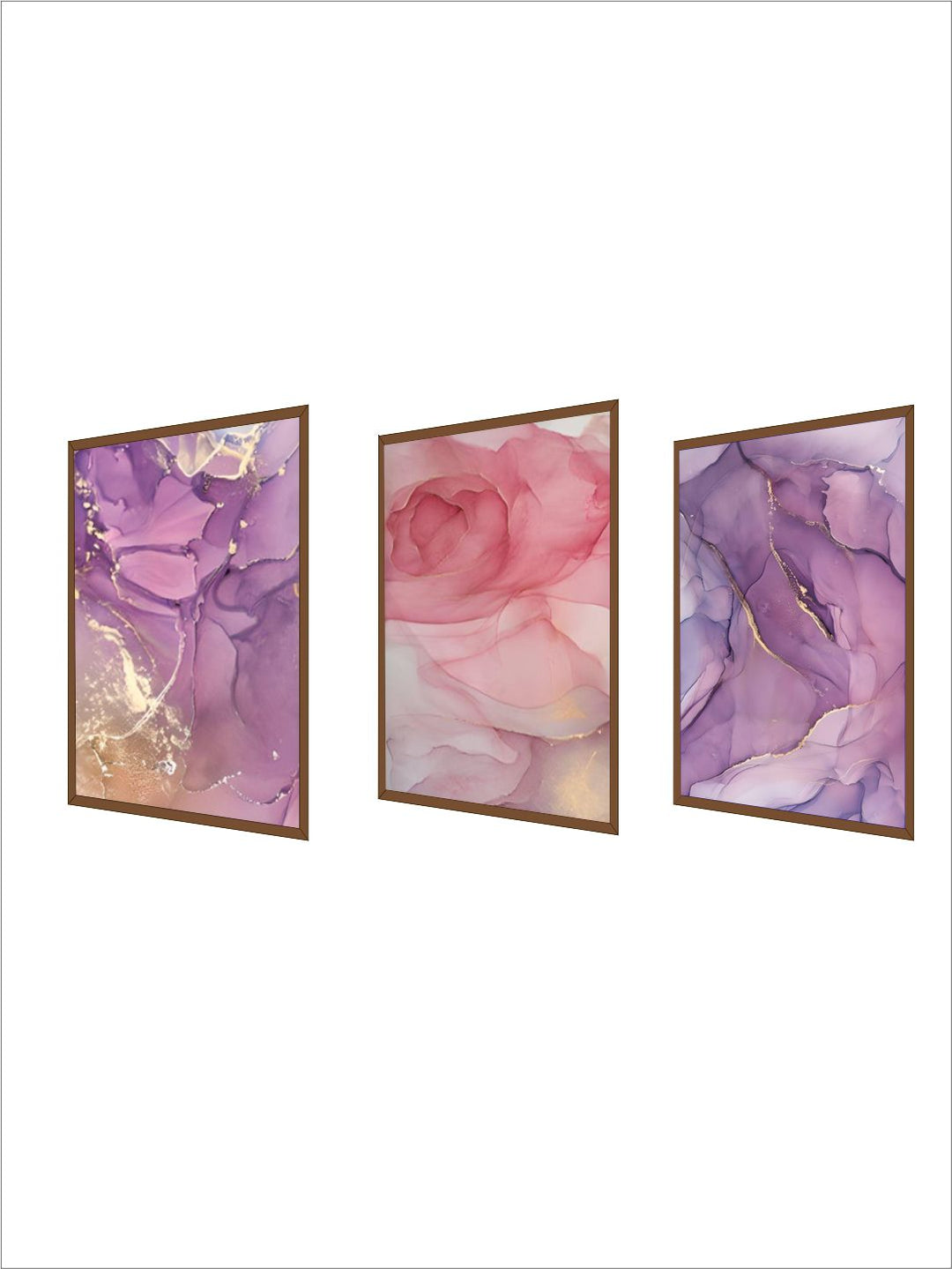 Pink Rose Gold Marble Wall Art Modern Elegant Fine Art Canvas Prints Nordic Style Contemporary Pictures For Living Room Bedroom Home Decor