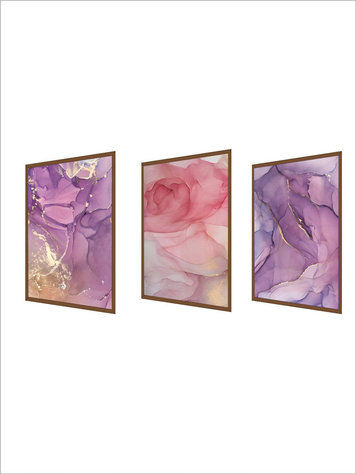 Pink Rose Gold Marble Wall Art Modern Elegant Fine Art Canvas Prints Nordic Style Contemporary Pictures For Living Room Bedroom Home Decor