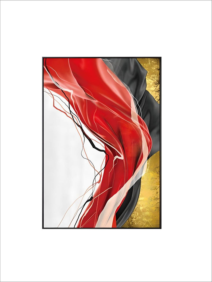 Abstract Luxury Nordic Marble Wall Art Stylish Golden Blue Green Red Fine Art Canvas Prints For Modern Home Office Interior Glam Decor