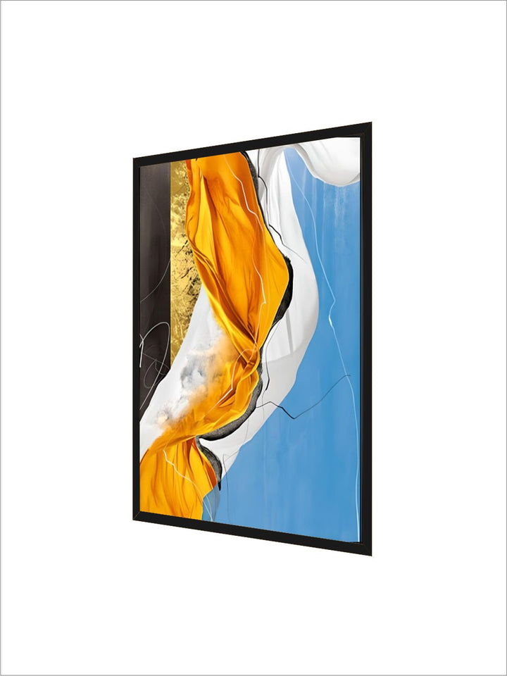 Abstract Luxury Nordic Marble Wall Art Stylish Golden Blue Green Red Fine Art Canvas Prints For Modern Home Office Interior Glam Decor