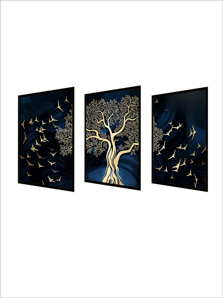 FRAMED Nordic Abstract Wall Art Fine Art Canvas Prints, Framed With Wood Frame. Sizes 20x30cm & 30x40cm