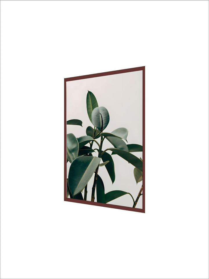 Modern Minimalist Black And White Rotterdam Netherlands Green Leaves Wall Art Nordic Style Fine Art Canvas Prints For Modern Interior Decor