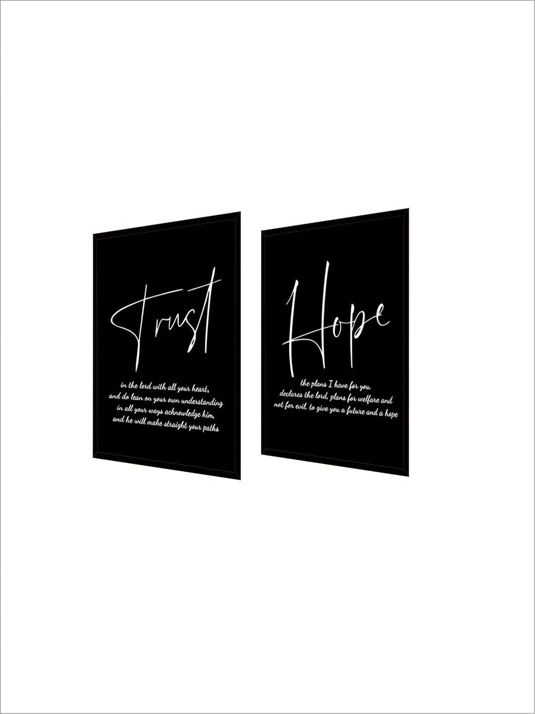 Peace Hope Faith Motivational Posters Black & White Wall Art Fine Art Canvas Prints Quotation Pictures For Inspirational Home Office Decor