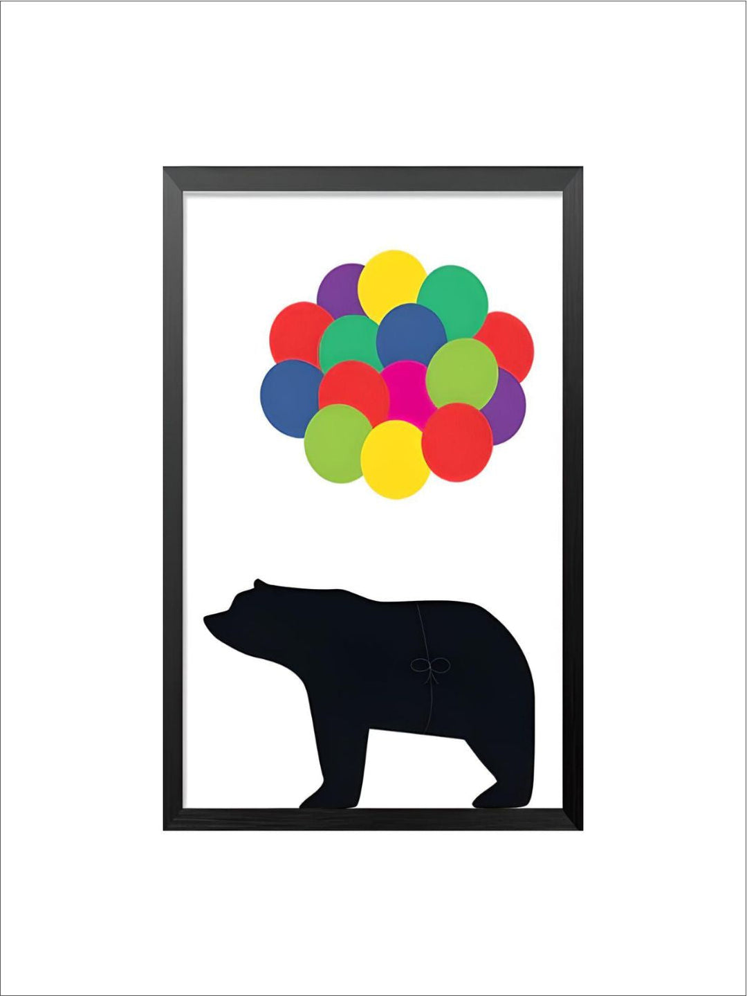 Family of Bears Cute Animal Wall Art Canvas Paintings Black White and Color Modern Cute Nordic Wall Art Posters Family Art