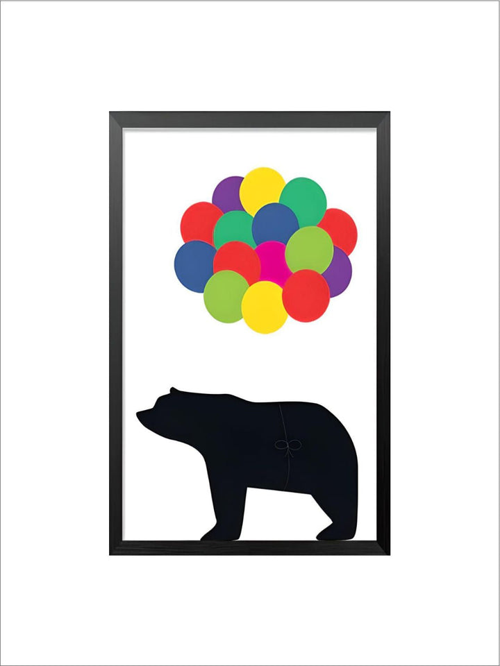 Family of Bears Cute Animal Wall Art Canvas Paintings Black White and Color Modern Cute Nordic Wall Art Posters Family Art