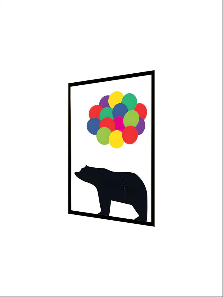 Family of Bears Cute Animal Wall Art Canvas Paintings Black White and Color Modern Cute Nordic Wall Art Posters Family Art
