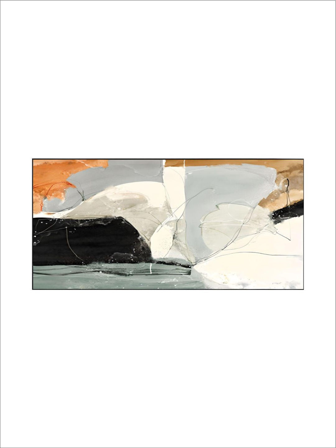 Modern Nordic Abstract Elements Vertical Format Wall Art Fine Art Canvas Prints Pictures For Entrance Hallway Living Room Home Office Decor