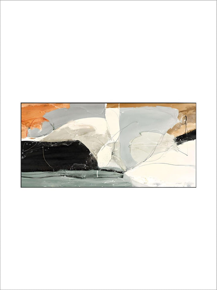 Modern Nordic Abstract Elements Vertical Format Wall Art Fine Art Canvas Prints Pictures For Entrance Hallway Living Room Home Office Decor