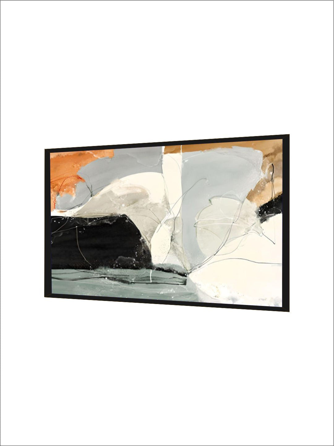 Modern Nordic Abstract Elements Vertical Format Wall Art Fine Art Canvas Prints Pictures For Entrance Hallway Living Room Home Office Decor