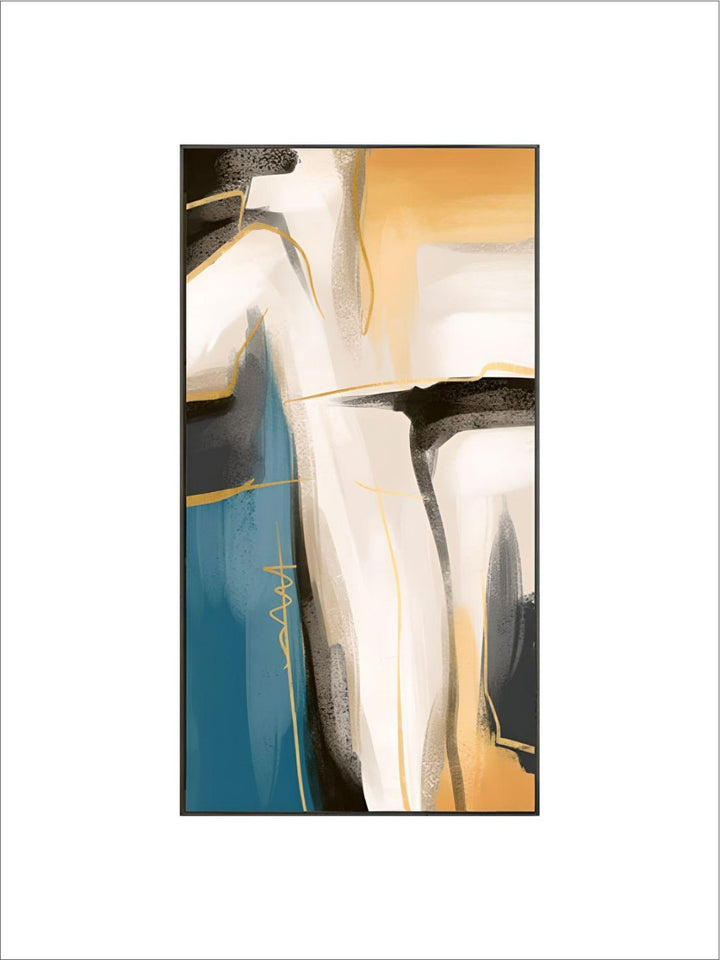 Modern Nordic Abstract Elements Vertical Format Wall Art Fine Art Canvas Prints Pictures For Entrance Hallway Living Room Home Office Decor