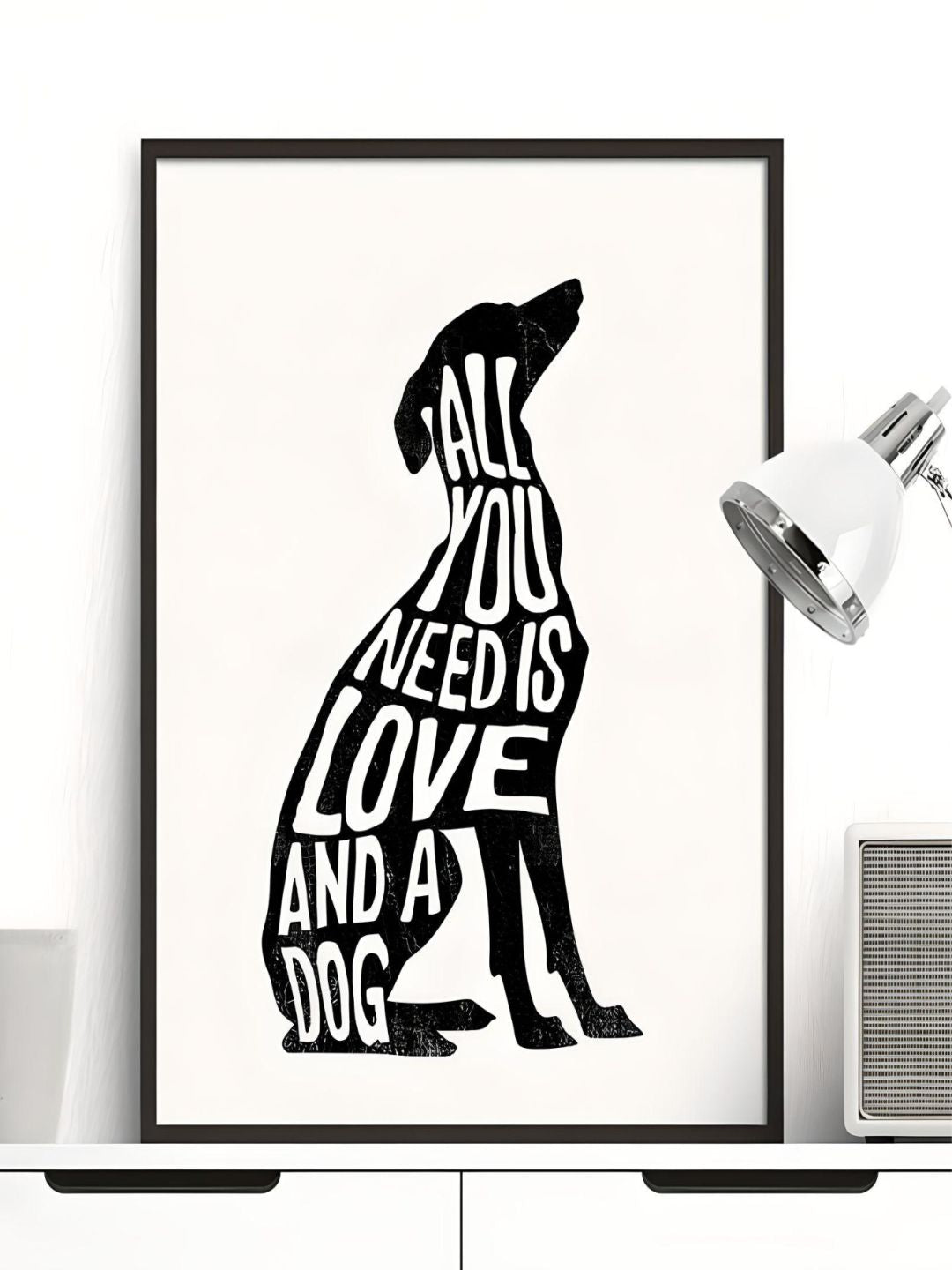 All You Need Is Love And A Dog Minimalist Wall Art Poster Greyhound Nordic Wall Art Canvas Print Pictures For Living Room