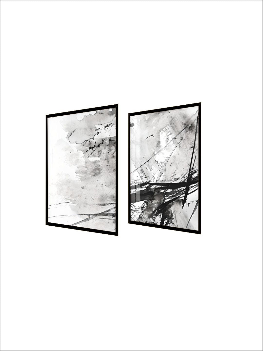 Black White Abstract Ink Splash Wall Art Fine Art Canvas Prints Nordic Pictures For Living Room Minimalist Scandinavian Interiors