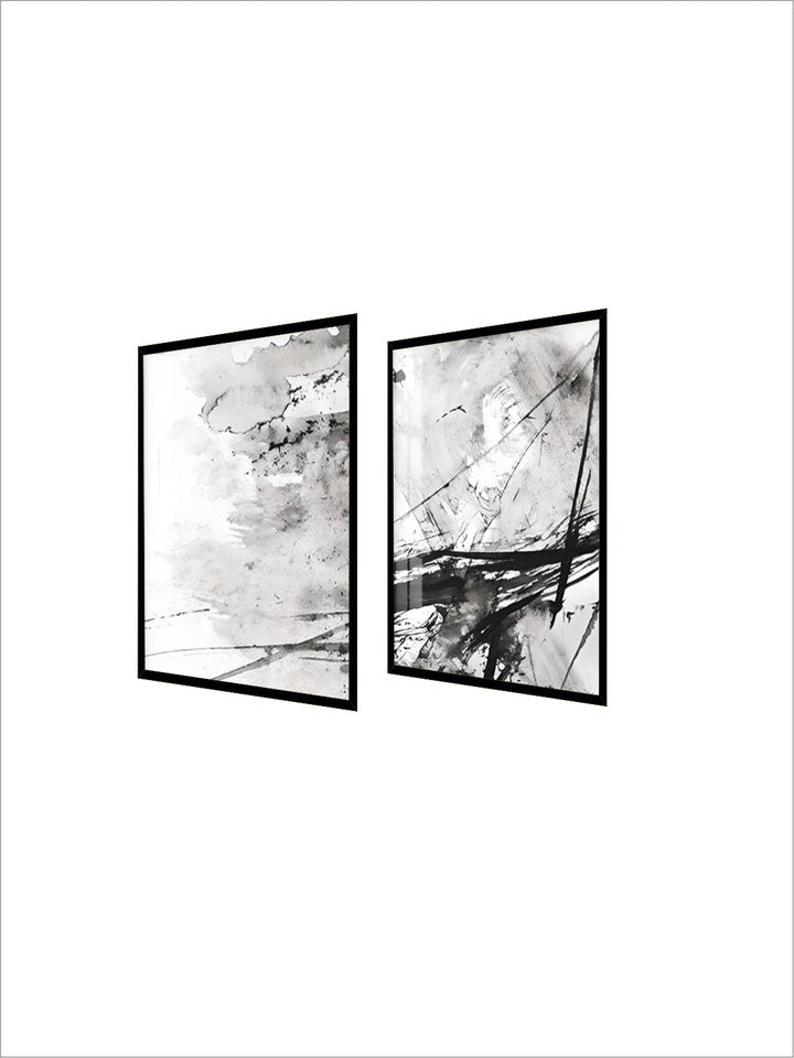 Black White Abstract Ink Splash Wall Art Fine Art Canvas Prints Nordic Pictures For Living Room Minimalist Scandinavian Interiors