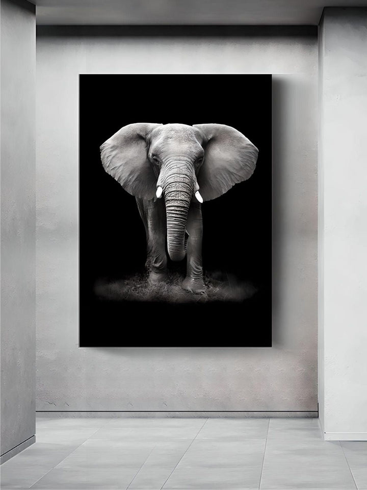 Black & White Wild Animals Wall Art Minimalist Nordic Style Fine Art Canvas Prints Modern Pictures Of Nature For Living Room Bedroom Home Office Decor