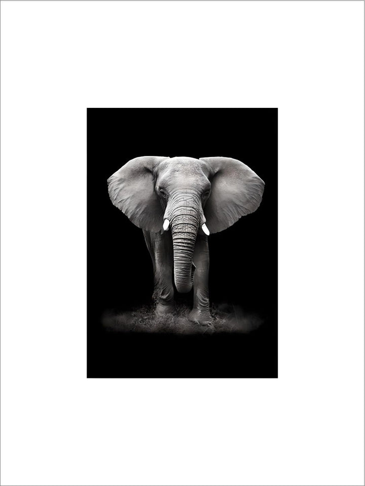 Black & White Wild Animals Wall Art Minimalist Nordic Style Fine Art Canvas Prints Modern Pictures Of Nature For Living Room Bedroom Home Office Decor