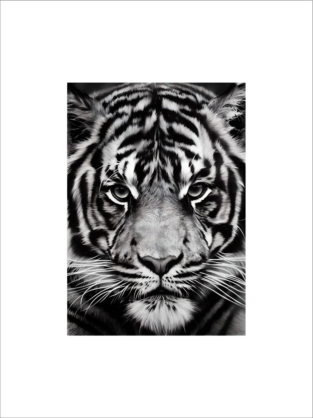 Black & White Wild Animals Wall Art Minimalist Nordic Style Fine Art Canvas Prints Modern Pictures Of Nature For Living Room Bedroom Home Office Decor