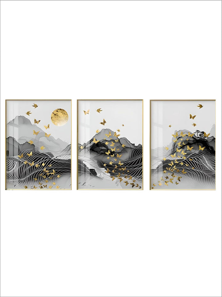 Abstract Flowing Landscape Wall